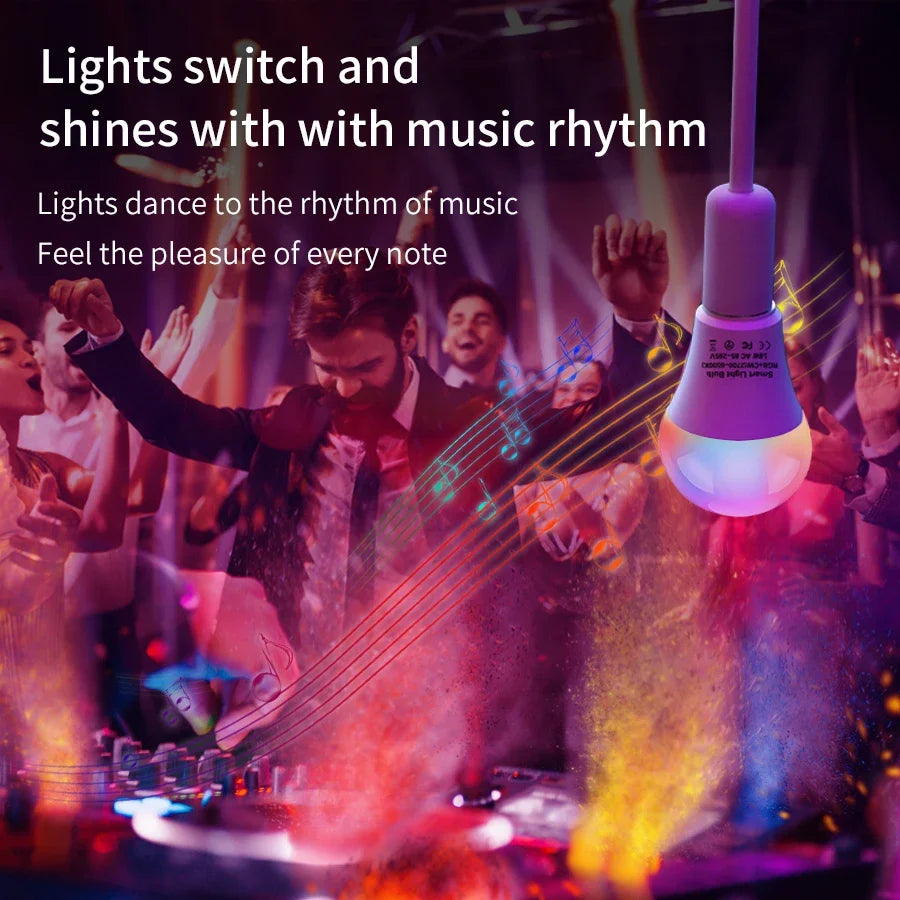 Tuya Smart WiFi LED Light Bulb E27 10W 15W 20W AC 220V 110V LED Lamp Smart Life APP Voice Control Works With Alexa Google Home Oasis Select