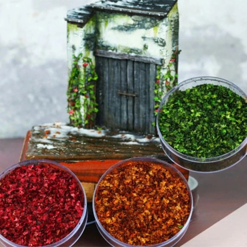 Leaves Static Model DIY Miniature Leaf 35ml Micro Landscape for Bonsai Fairy Garden Decor Sand Table Grass Tufts Accessories Oasis Select