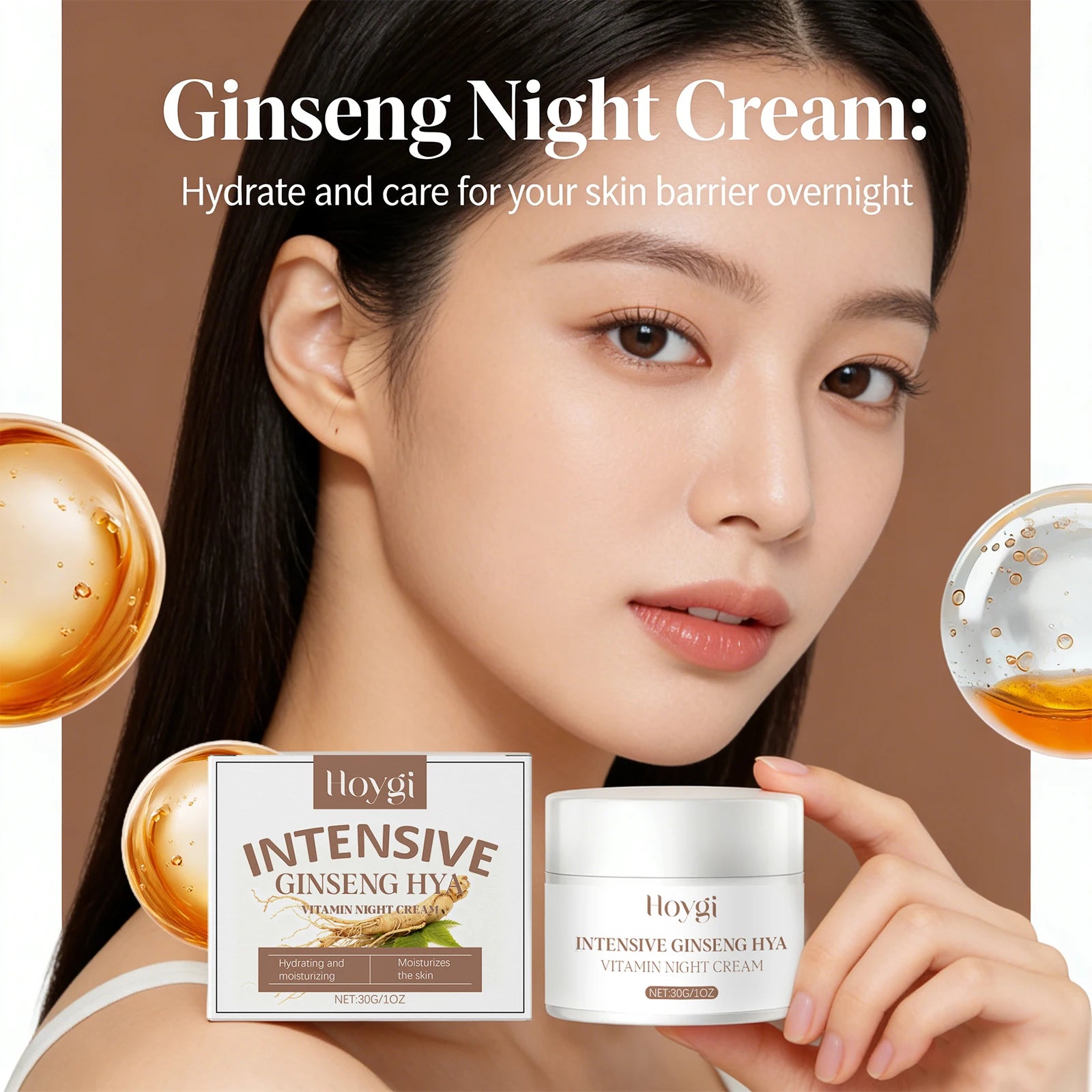 Hoygi Ginseng & Hyaluronic Acid Night Cream 30g