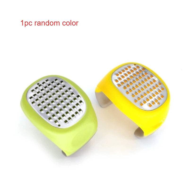 Stainless Steel 4-in-1 Manual Grater & Slicer - Lemon, Cheese,Garlic, Ginger Zester Shredder,Compact Kitchen Tool for Vegetables Oasis Select 1pc random color