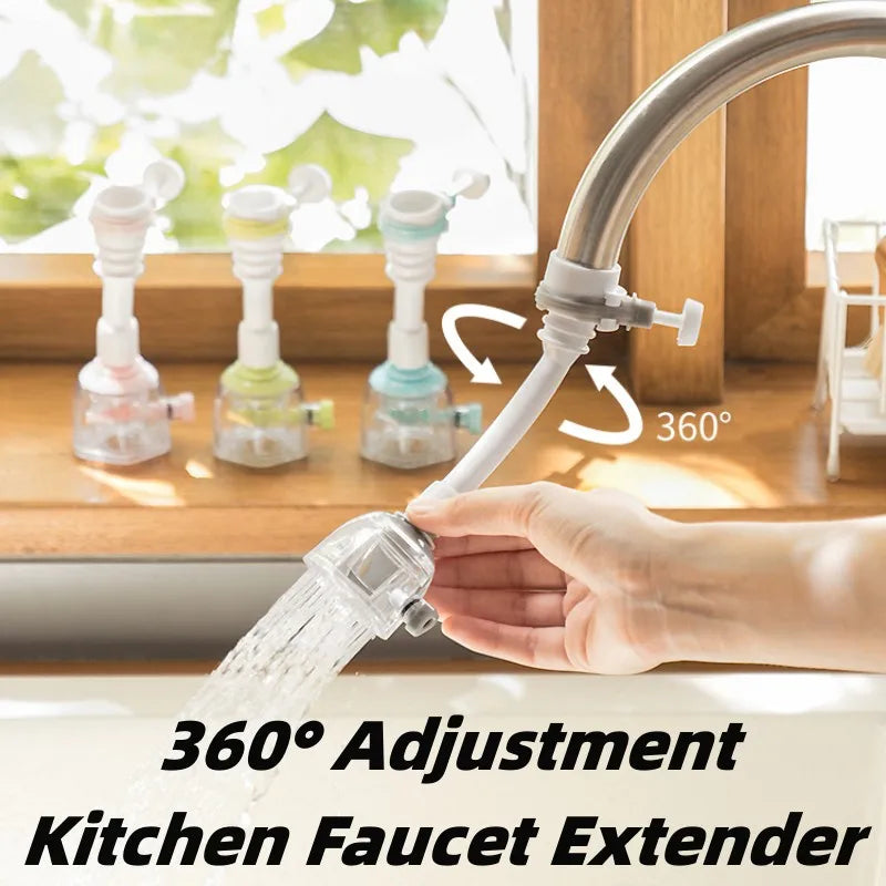 360° Adjustment Kitchen Faucet Extender Dual Mode Water Saving Pressurize Faucet Extender Filter Sprayer Bathroom Kitchen Gadget Oasis Select