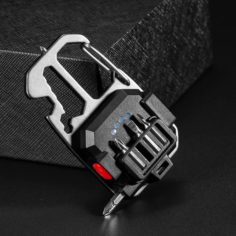 COB Keychain Work Light with Battery Display 8Mode Rechargeable High Lumens Portable LED Light for Camping Hiking Running Oasis Select
