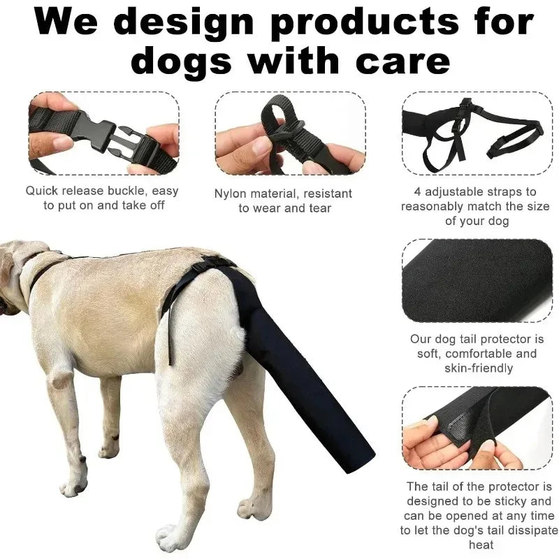 Universal Fit Dog Tail Protector Comfortable Sleeve Guard for Wound Protection Safe Healing and Daily Use Pet Accessory Oasis Select