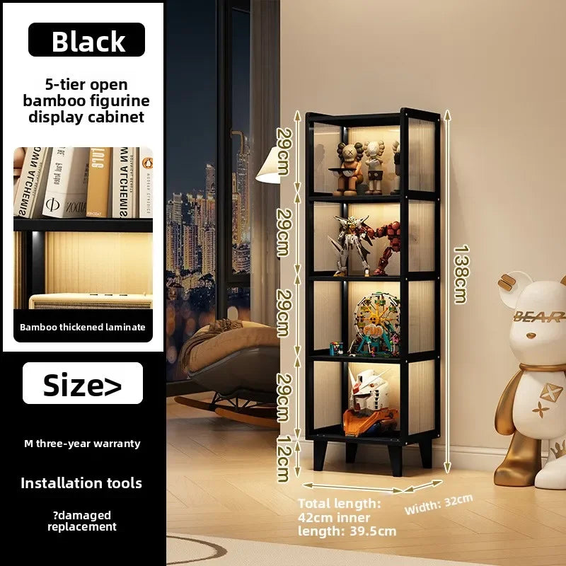 Floor-to-ceiling Bookcase Home Shelf Living Room Multi-layer Storage Locker With Cabinet Door Simple Wall Office Bookshelf Oasis Select