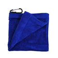 Quick-Dry Golf Towel with Metal Clip Golf Club Cleaner Towel with Secure Carabiner Hook for Golf Clubs Balls and Outdoor Sports Oasis Select Blue