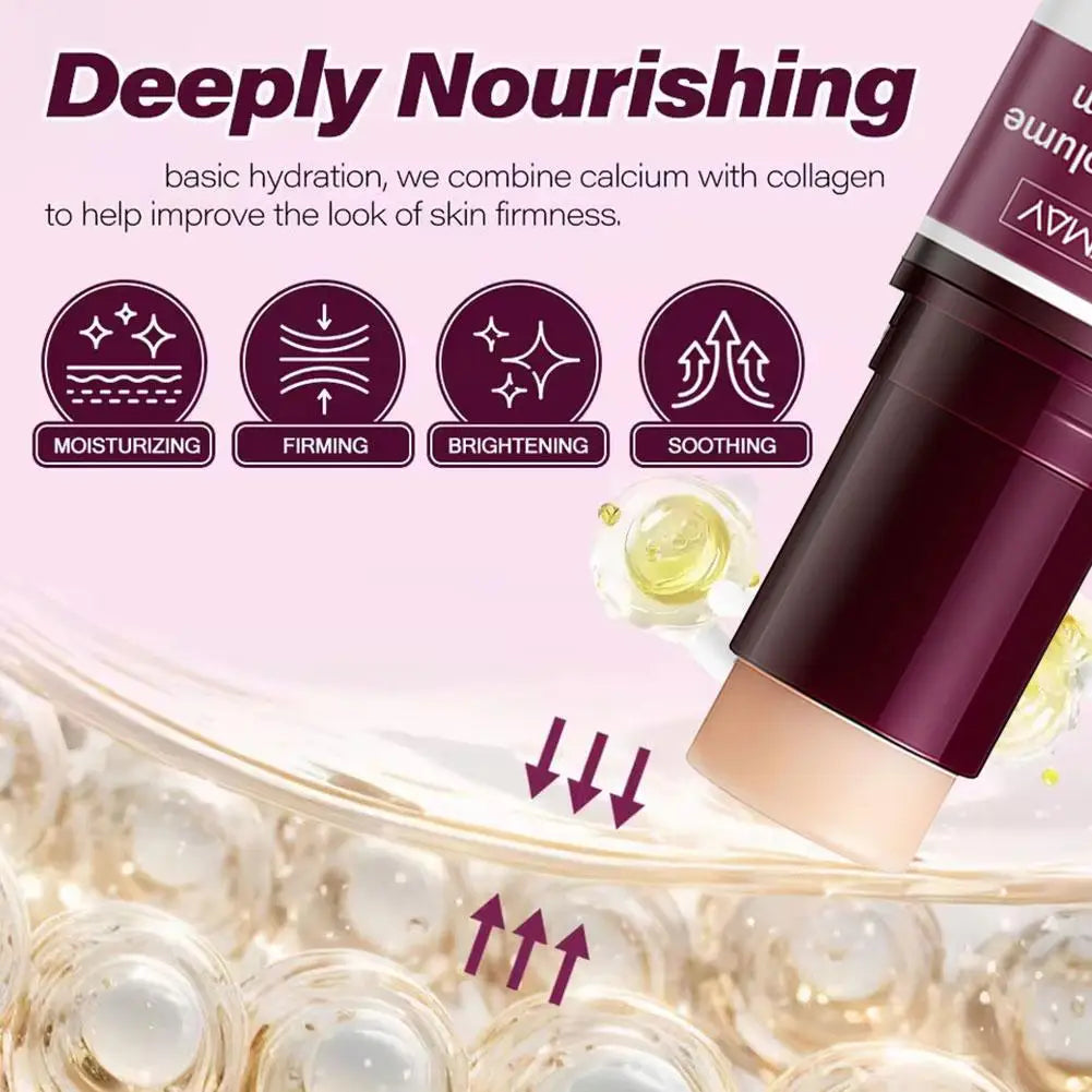 Collagen Multi Balm Stick Calcium For Face Neck Wrinkle Bounce Moisturizing Balm Non-Greasy Elasticity Glow Skin Care Cream Oasis Select