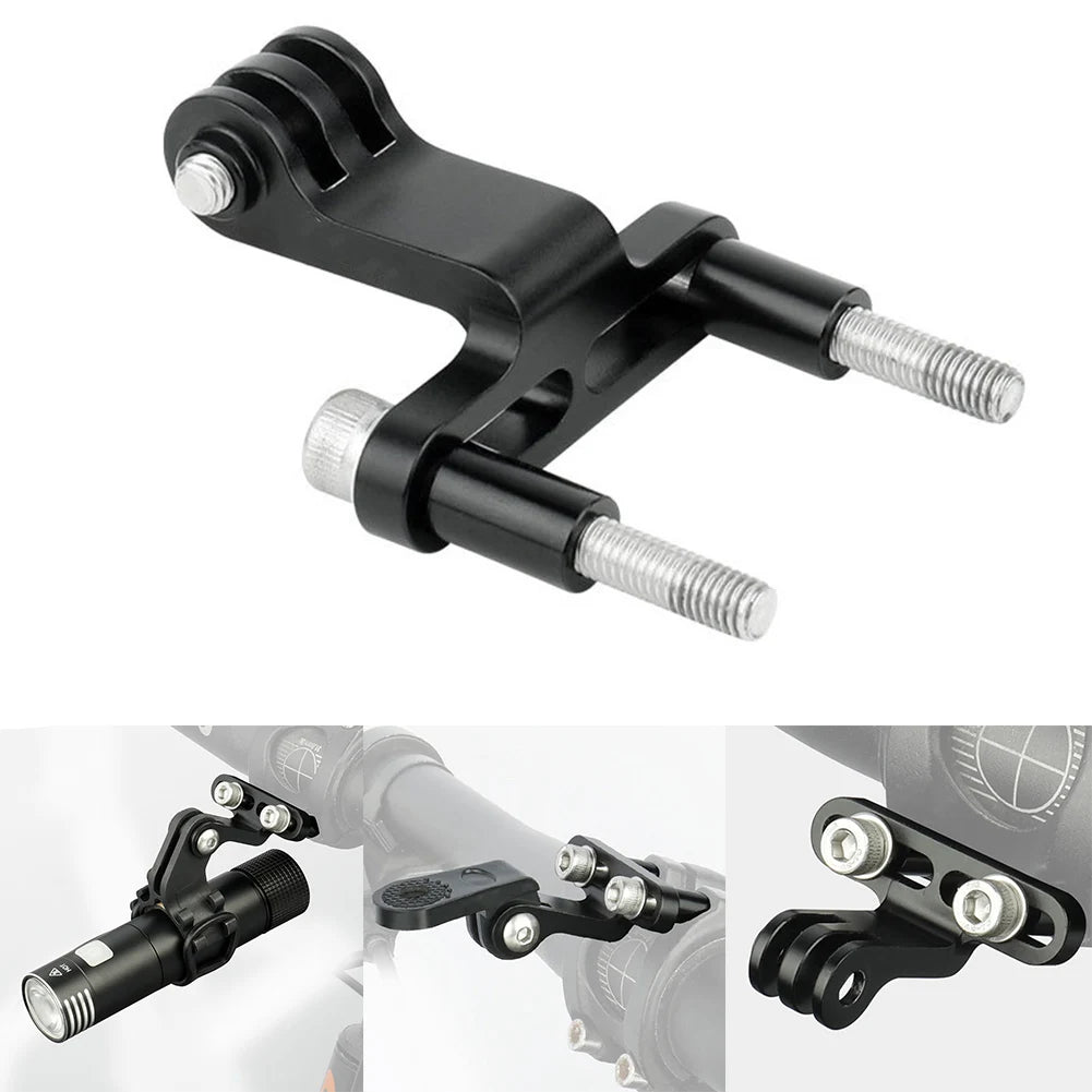 Bicycle Front Light Holder Mount Adaptor MTB Bike Headlight Lamp Bracket Cycling Mount Clip Lamp Holder Bracket Bike Accessories Oasis Select