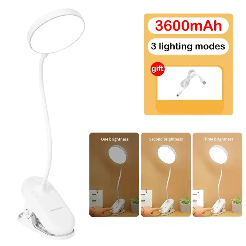 Folding Mini Flashlight Rechargeable Led Table Lamp Night Light Study Stand Read Lamp Touch 3 Modes Dimming Eye Protection Light Oasis Select 3600mAh