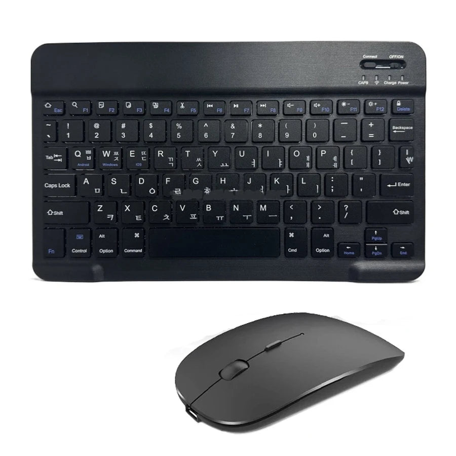 Mini Bluetooth Keyboard & Mouse – Spanish French Russian Korean