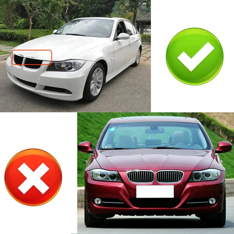 Car Front Bumper Grilles for BMW E90 E91 3 Series 323I 328I 335I 330I 325I 05-08 ABS Pulleco Grille Racing Grill Gloss Black Oasis Select