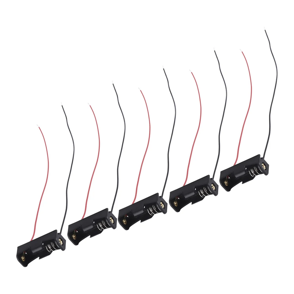 5PCS 1 23A A23 12V Battery Storage Clip Holder Box Case Cell Holder With Wire Oasis Select
