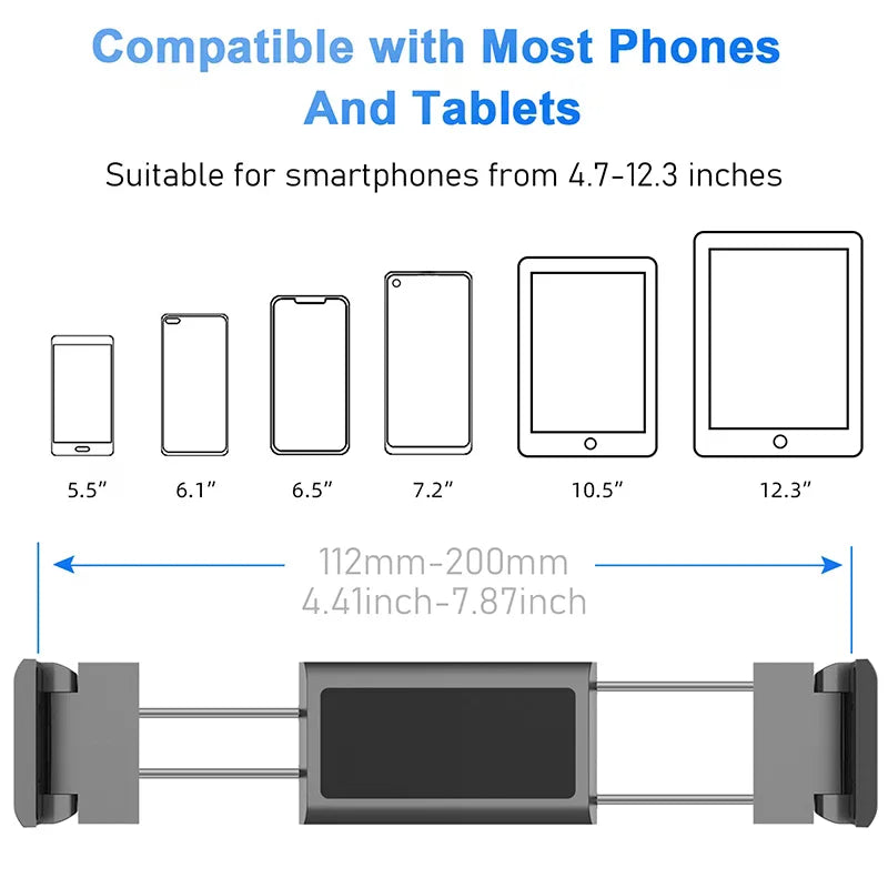 Collapsible Back Seat Headrest Tablet Phone Car Holder Stand Ajustable Support For Xiaomi IPhone IPad Car Mobile Mount Oasis Select