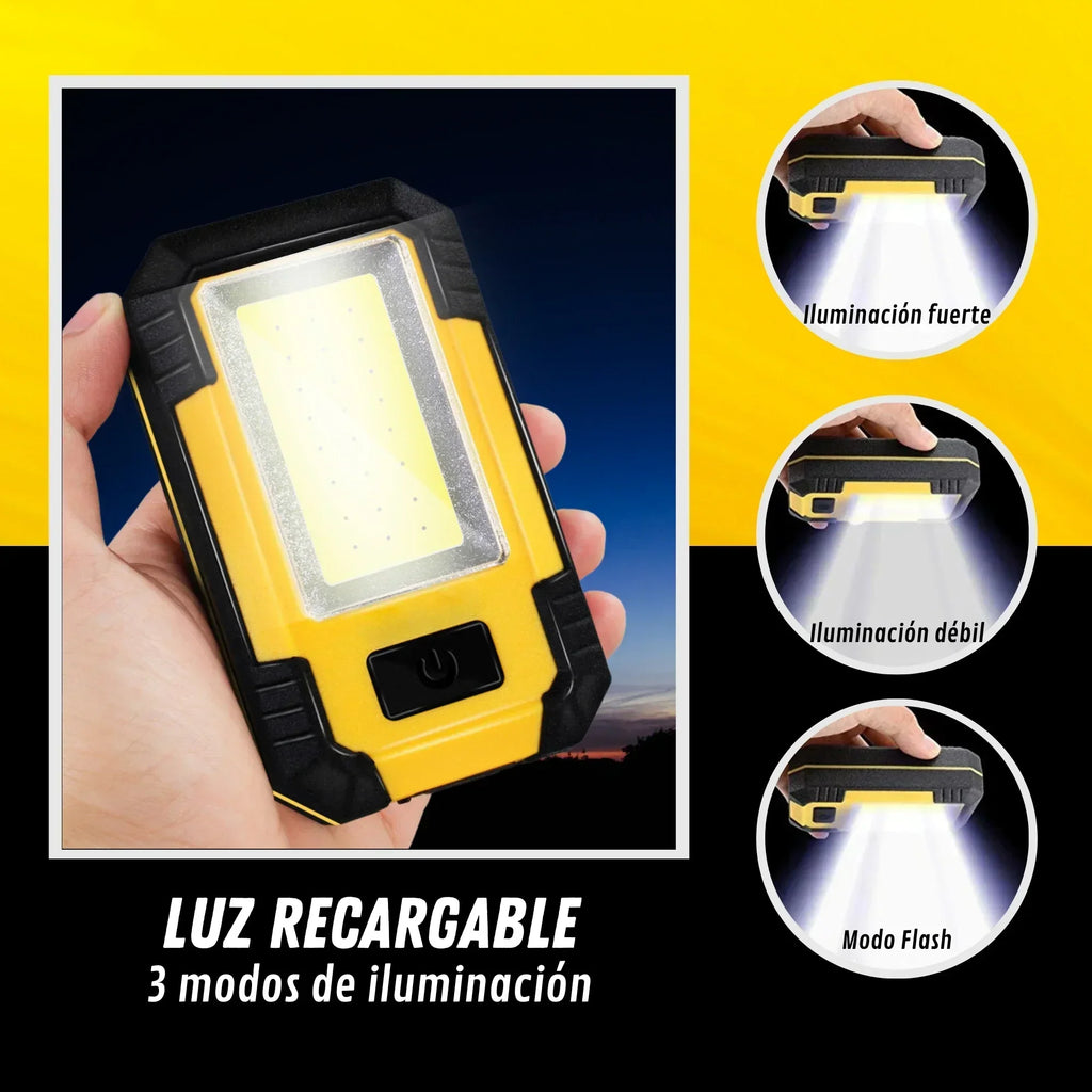 4000MaH Rechargeable Work Light Super Bright COB Flashlight With Magnetic/Hook Portable Camping Lantern For Outdoor Emergency Oasis Select