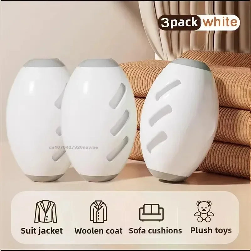 Portable Reusable Lint Roller Ball Washable Gel for Clothes and Pet Hair Removal Needed Compact Design with Ventilation Holes Oasis Select 3PCS-White