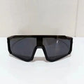 New Outdoor Riding Sunglasses One-piece Bicycle Windscreen European and American MEN'S Sports Sunglasses Oasis Select black