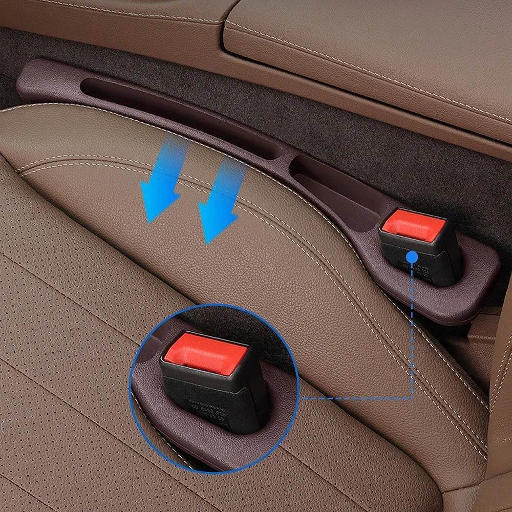 2PCS Car Seat Gap Filler Between Seats Crevice Interior Decoration Accessories For BMW AUDI VW Mercedes Benz Toyota Ford KIA ETC Oasis Select