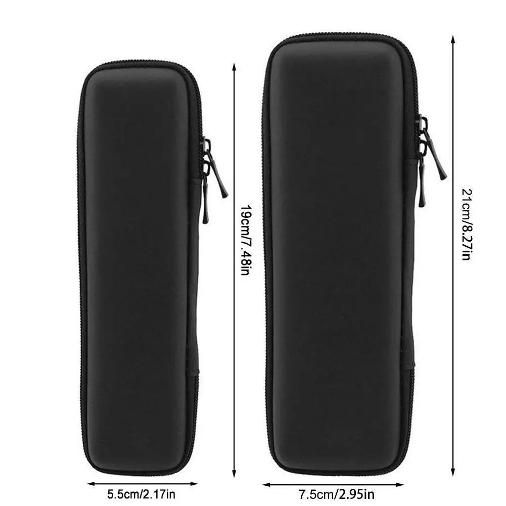 Black EVA Hard Shell Stylus Pen Pencil Case Holder Earphone Mesh Storage Organizer Pencil Zipper Case School Supplies Oasis Select