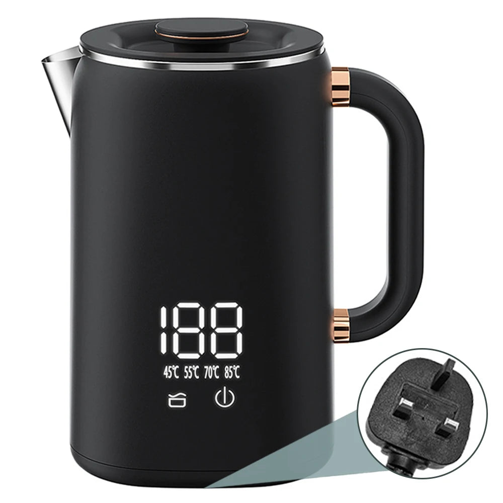 Electric Water Boiler Kettle for Tea Coffee 5 Levels Temperature Control Auto Shut Off Double Layer Insulated Hot Water Kettle Oasis Select black EU