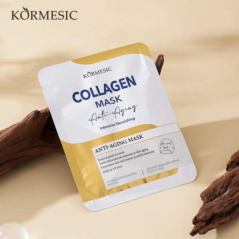 KORMESIC Gold Collagen Face Mask – Anti-Aging & Moisturizing Collagen Face Mask Oasis Select