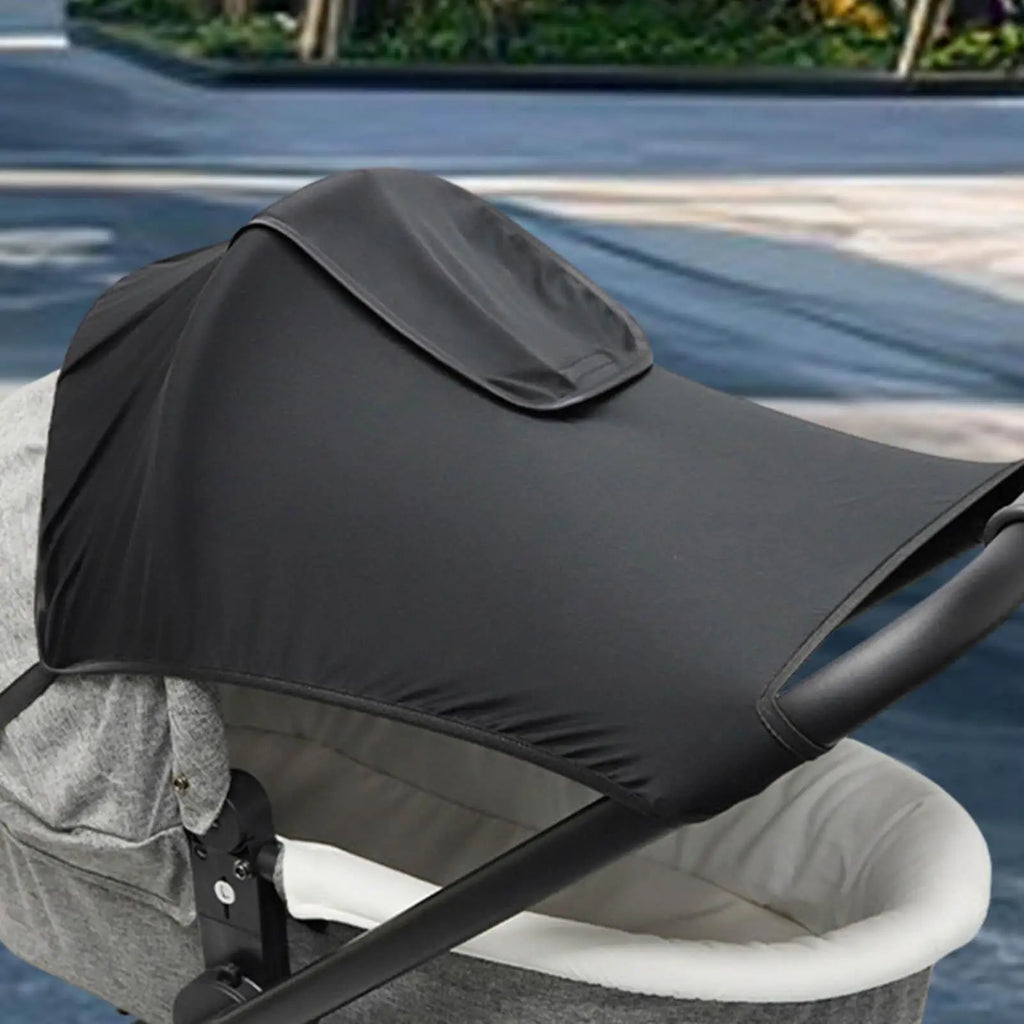 Stroller Shade Extender Stroller Canopy Foldable Adjustable UV Protection Net Sunshade for Hot Weather Protection Travel Beach Oasis Select