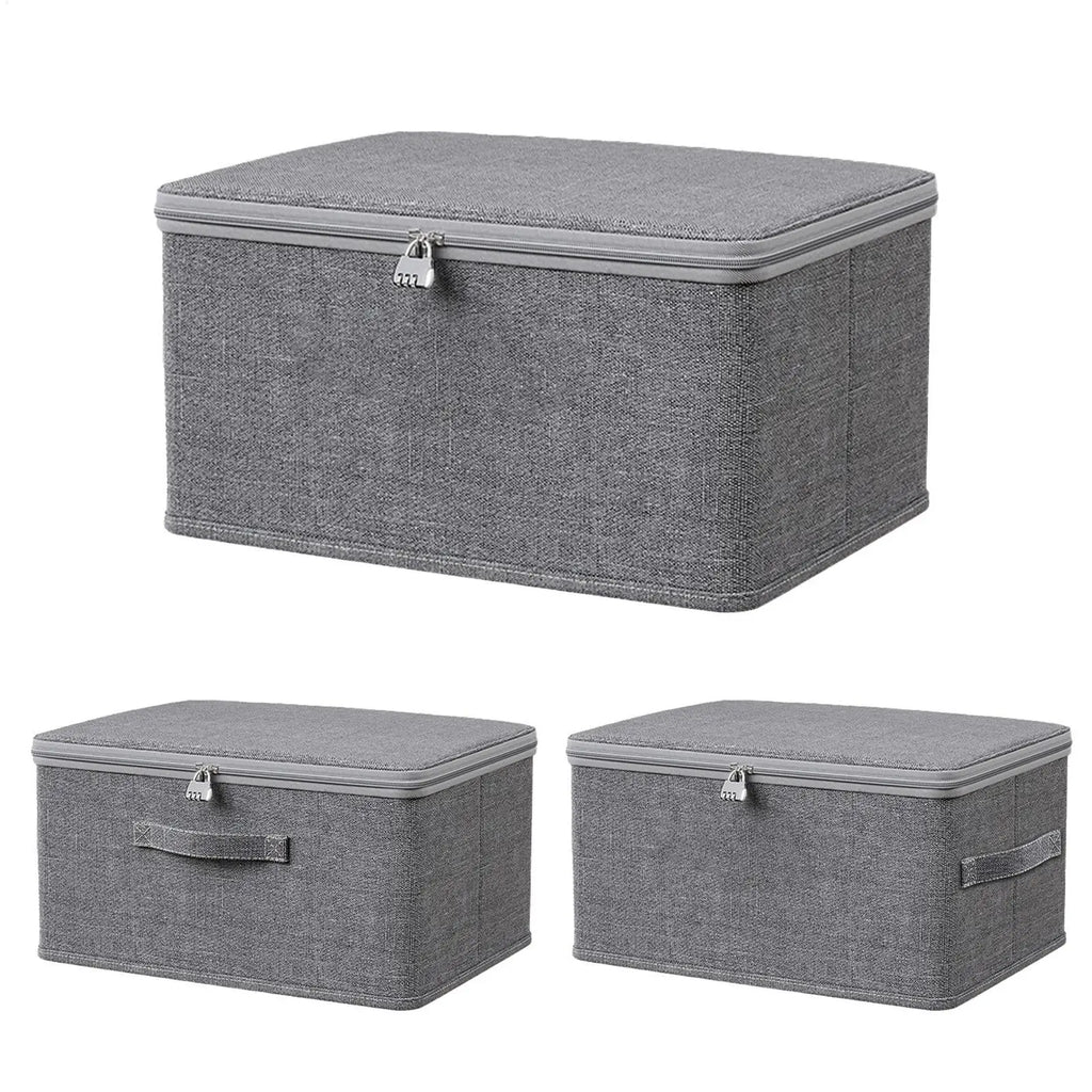 Large Storage Box with Lock Stackable Storage Container Secure with Handle Locking Organizing Bin Washable Shelf Baskets for Oasis Select