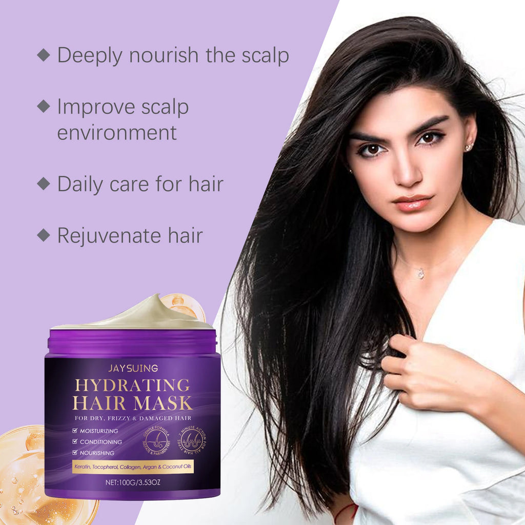 Jaysuing Collagen Hair Mask – Repair, Nourish & Moisturize 100g Collagen Hair Mask Oasis Select