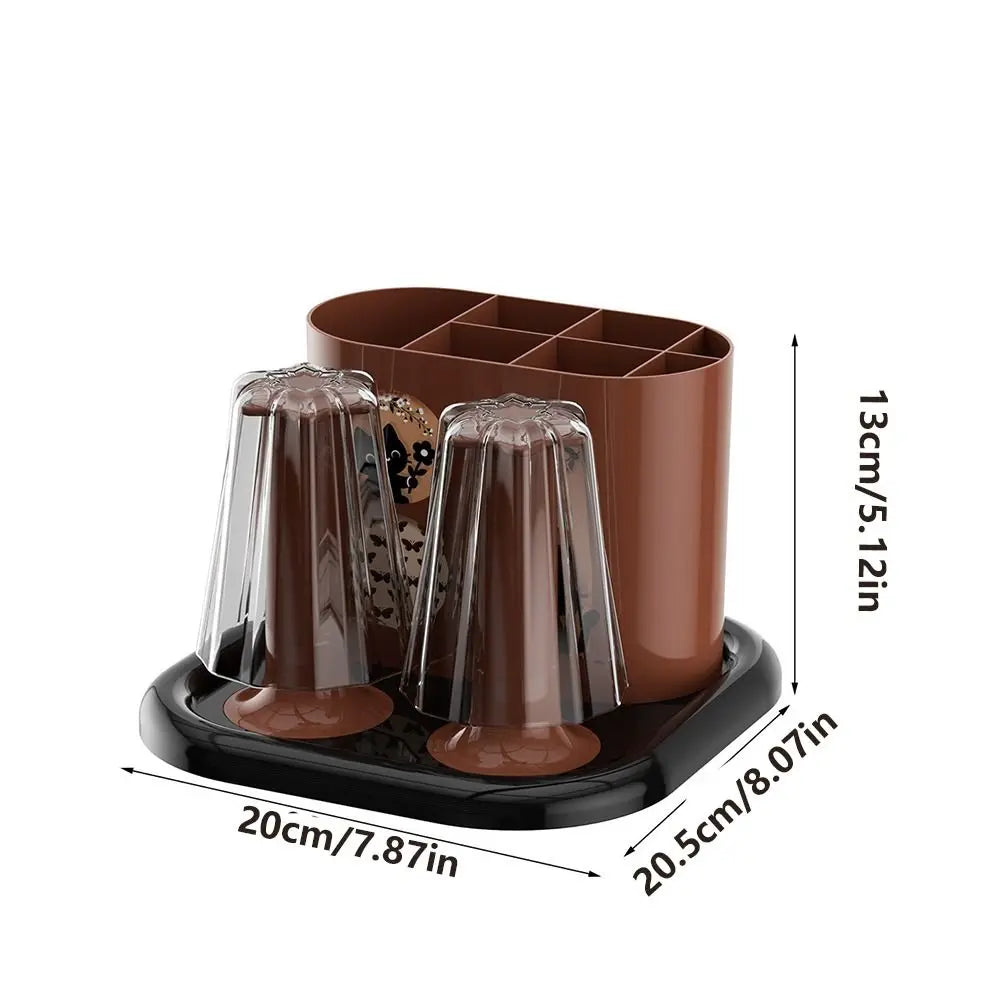 Retro Toothbrush And Toothpaste Holder Classical No-Slip Base Toothbrush Rack All-in-One Durable Toiletry Storage Box Oasis Select