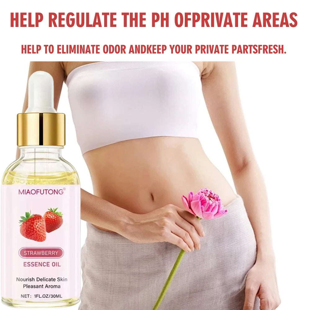 Strawberry essential oil, body massage essential oil, private care, firming the skin, deep moisturizing, smoothing the skin Oasis Select