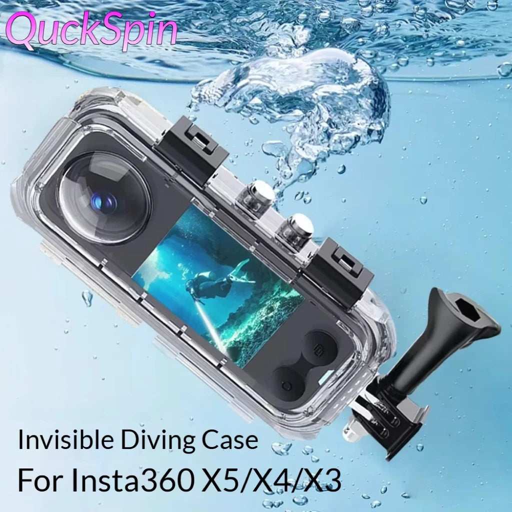 Insta360 X5/X4/X3 Invisible 45M Waterproof Dive Case Housing