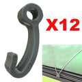 12PCS Plastic Snap Fasten Rope Hooks Clips for Inflatable Boat Dingy Fishing Raft Marine Boat Cover Oasis Select Default Title