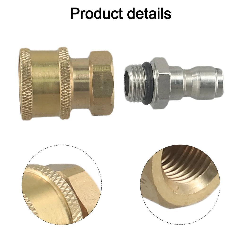 For High Pressure Washers Cleaning Machine Connector G1 4 Quick Connector Home Cleaning G1 4 Copper And Stainless Steel Oasis Select