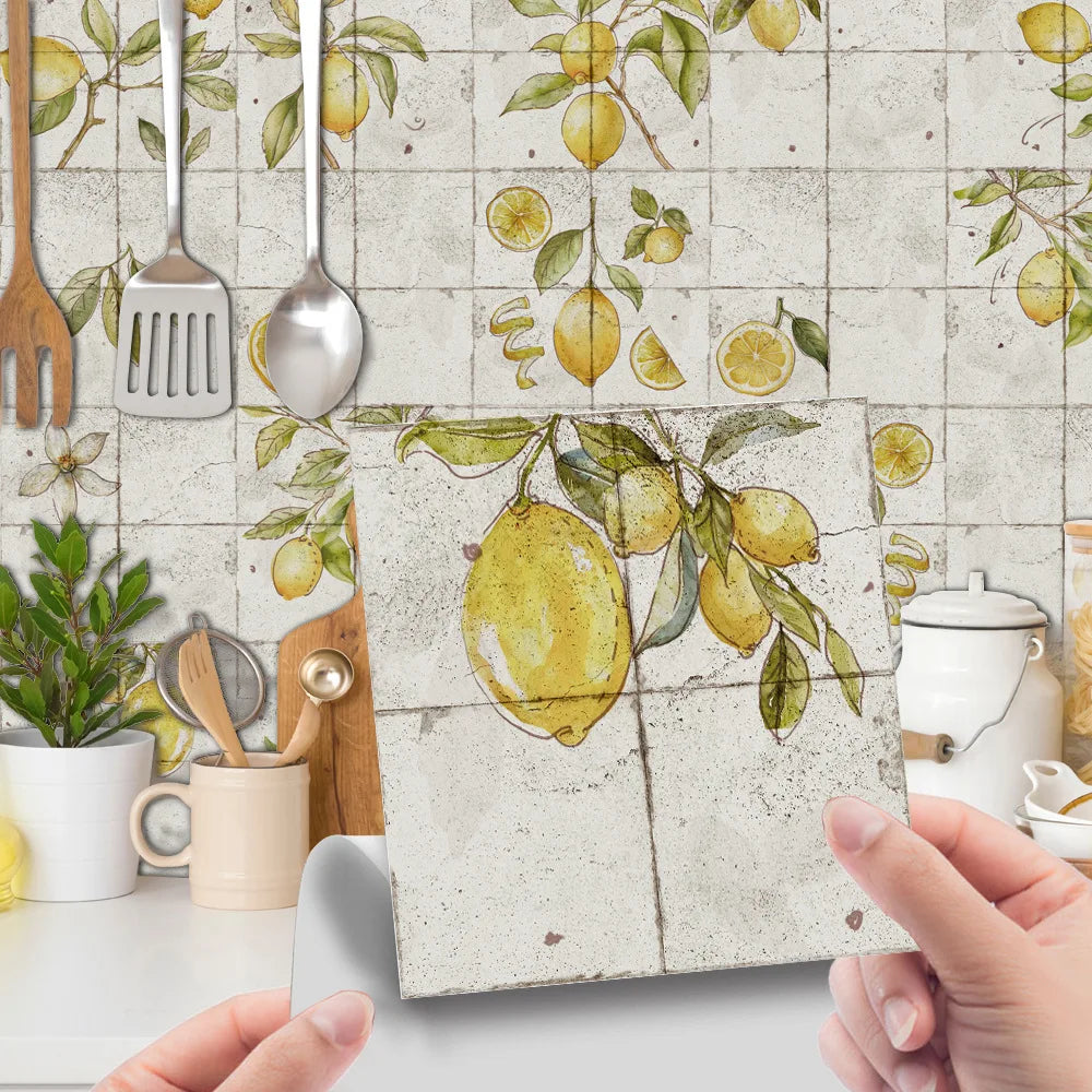 Home Decorative Paintings Tile Stickers Wall Stickers Kitchen and Bedroom Renovation Decorative Wallpaper Oasis Select ET294 20X20cm-24 pieces