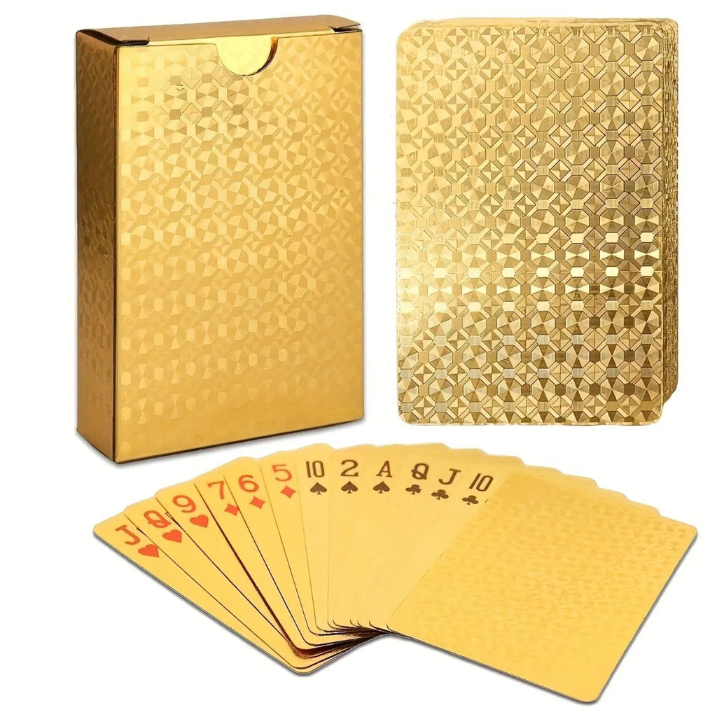 1Set Decks Playing Card Waterproof Poker Cards Plastic PET Poker Card Novelty Poker Game Tools for Family Game Party Oasis Select YELLOW