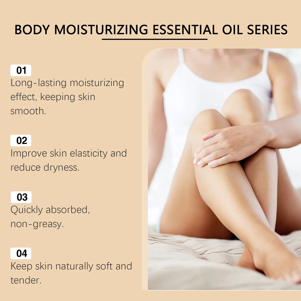 Vanilla Body Oil Improve Dryness Skin Increase Elasticity Relieve Roughness Hyaluronic Acid Body Oil Quick-Absorb Skin Care Oasis Select
