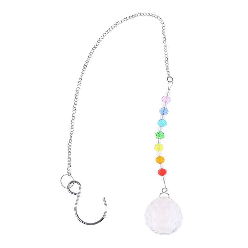 Mesmerizing Colored Crystal Rainbow Maker Prism with Hanging Chain Oasis Select A1