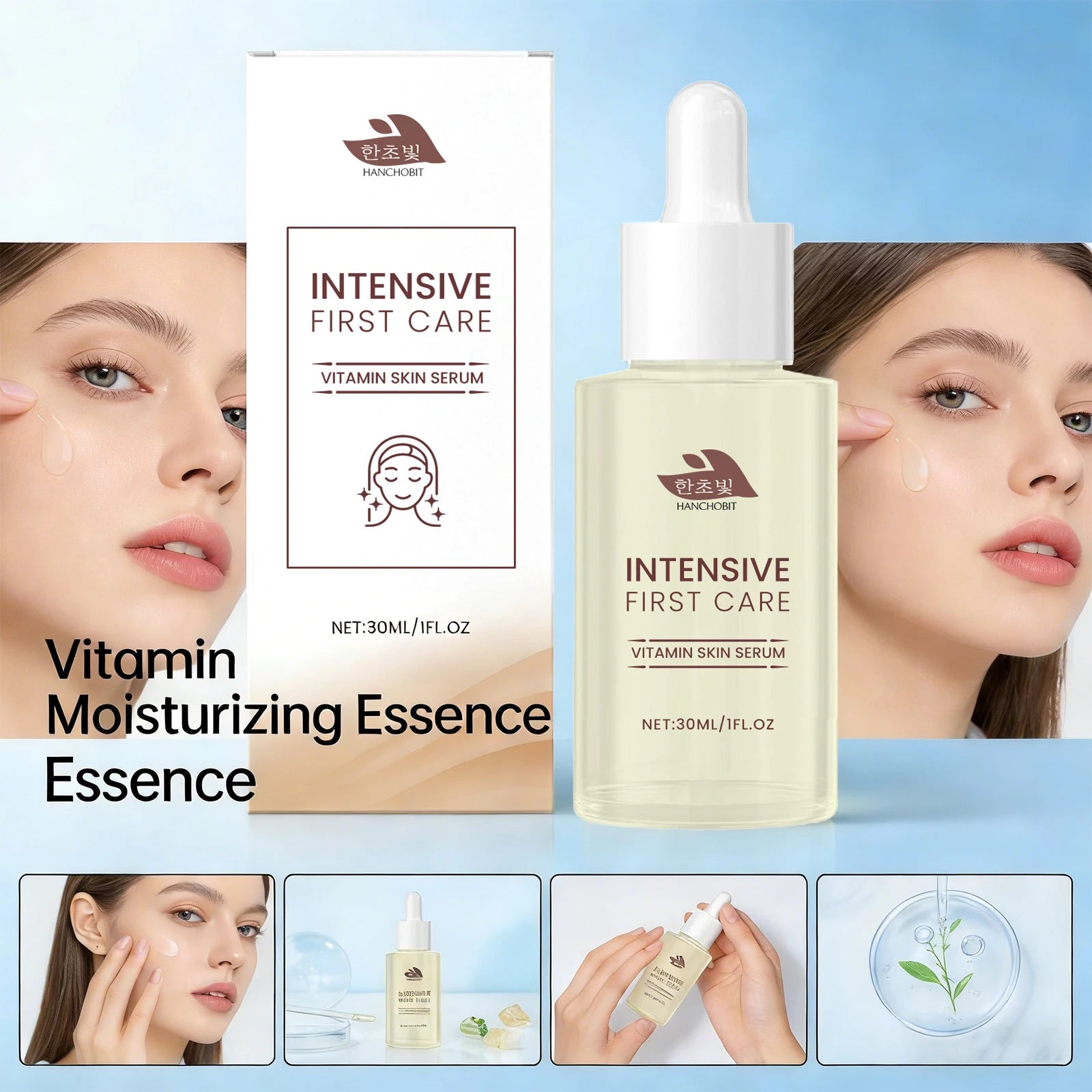 Vitamin Hydrating Serum Repair Damaged Barrier Firming Increase Skin Elasticity Reduce Fine Lines Smoothing Skin Care Essence Oasis Select