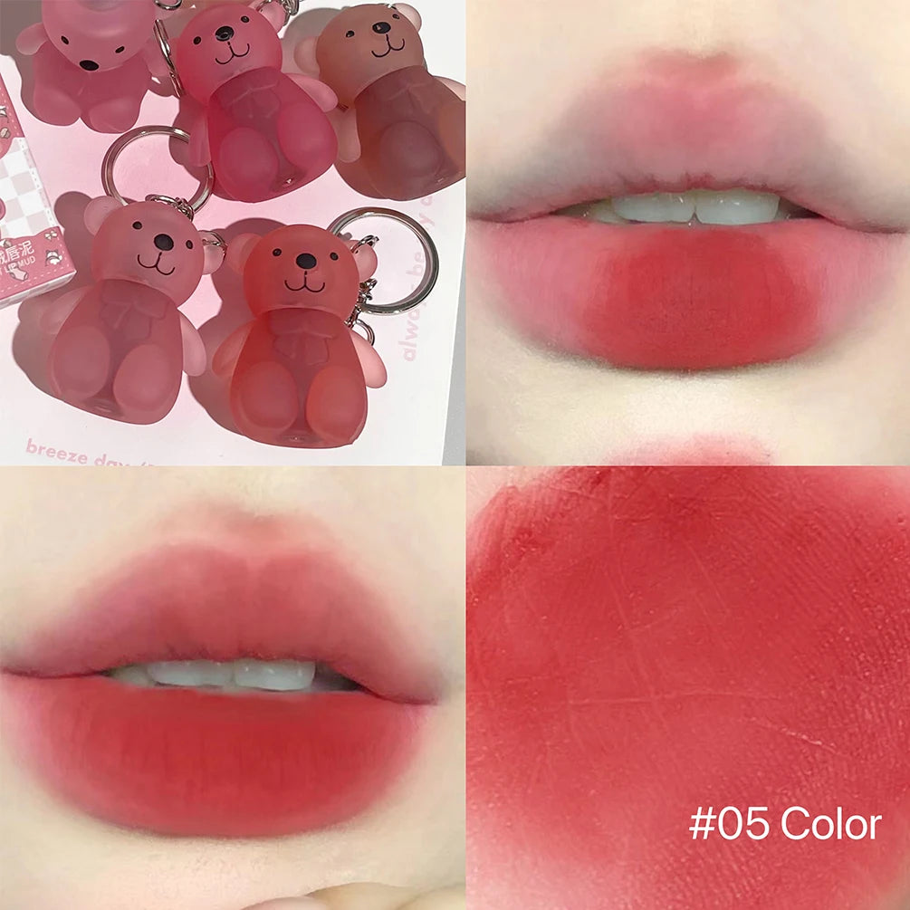Art Value Cute Bear Lip Mud – Matte Velvet Waterproof Lip Gloss