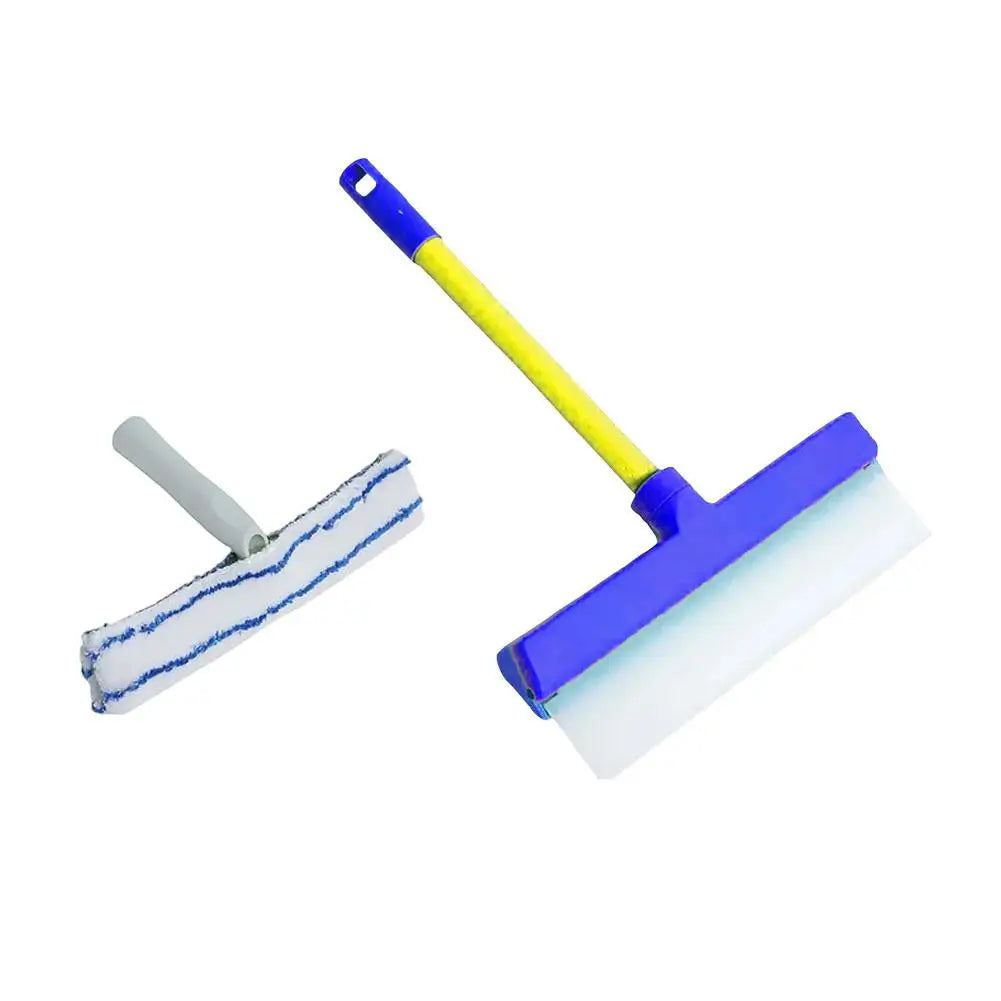 Car Silicone Squeegee & Microfiber Scrubber Cleaning Kit