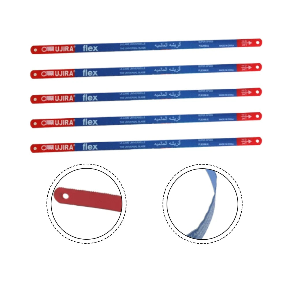 5PCS Hacksaw Blade 300mm Hand Saw Blades 14T/18T/24T Bi-Metal For Meat Wood Cut Woodworking Hand Tool Oasis Select