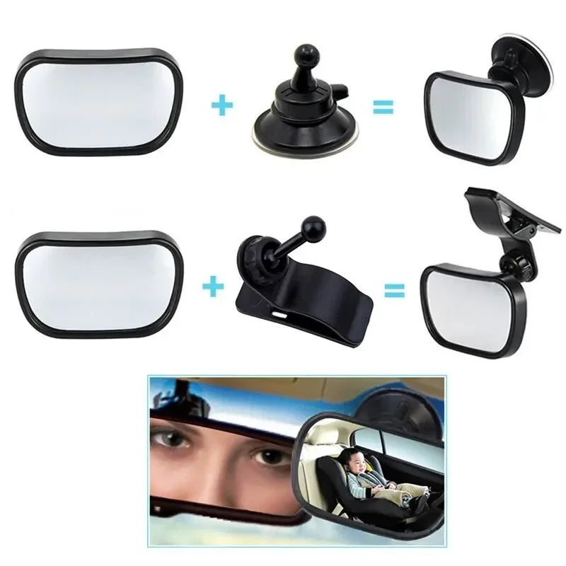 Mini Rear Infant Car Seat, Adjustable Rear Convex Mirror, Child Monitor, In-Car, 2-in-1 Oasis Select