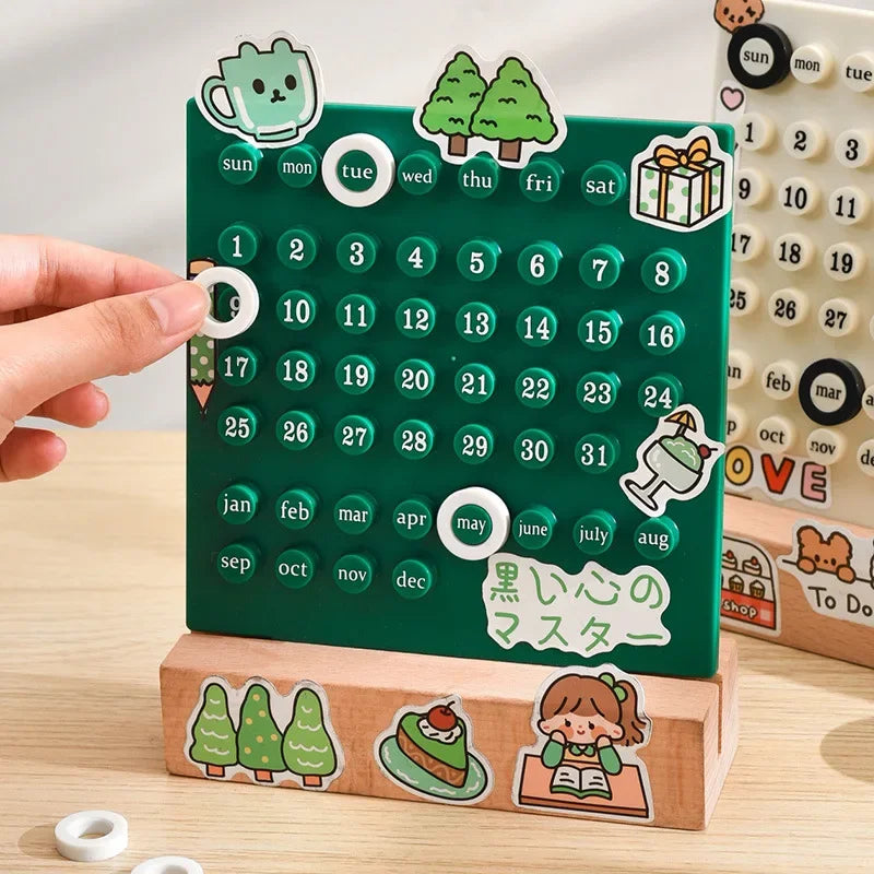 Diy Perpetual Calendar Ring Table Calendar Table Acrylic Calendar Display Learn Countdown Reminder Card Oasis Select