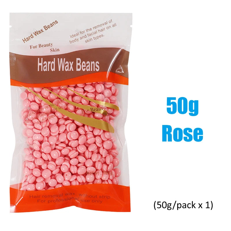 2026 Top Selling！200ML Wax Heater for Hair Removal Wax Beans Waxing Machine Epilator Wax-melt Pot Unisex Hair Removal Oasis Select 50g-Rose