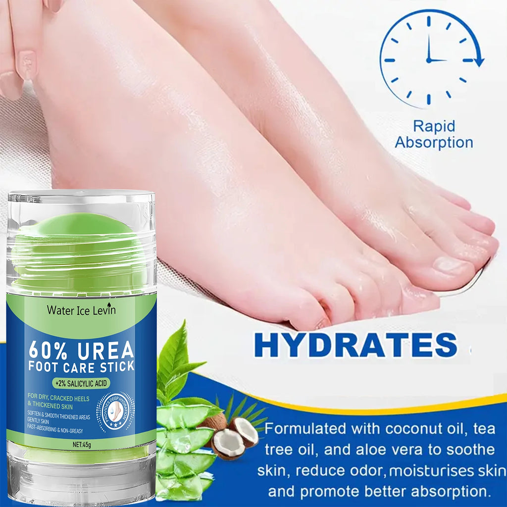 Foot Care Stick for Dry Cracked Heels,Softening & Smoothing Formula with Salicylic Acid & Urea,Fast Absorbing,Non-Greasy Oasis Select