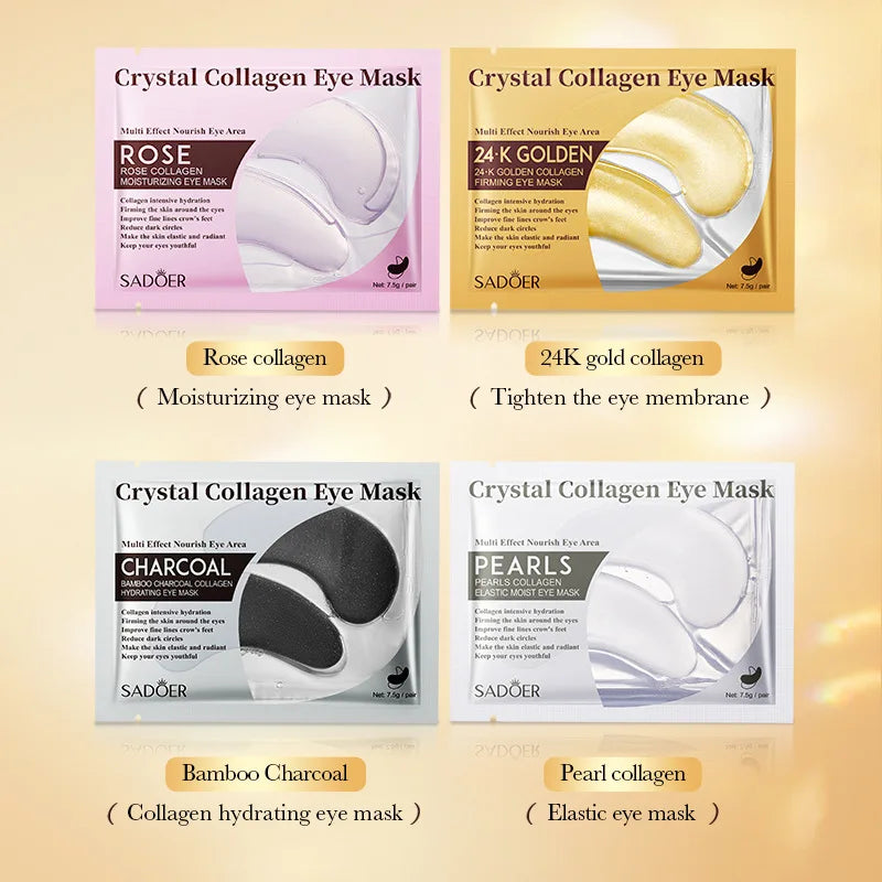 SADOER Collagen Eye Masks 10 Pairs – Hydrating & Firming Collagen Eye Mask Oasis Select