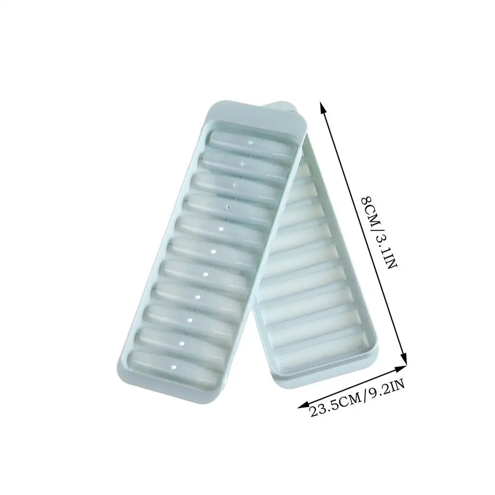 Ice Tray Long Ice Bar Mould Chilled Beverage Accessories Cold Drink Making Tool Ice Bar Maker with Lid Iced Beverage Making Tool Oasis Select White