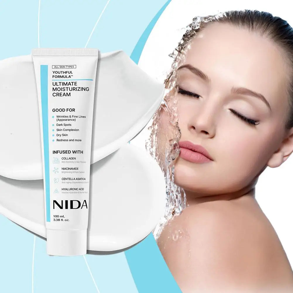 NIDA Ultimate Moisturizing Cream Anti-Aging Repairing Calming Pore Moisturizer Repair Redness Whitening Essence Skin Care Oasis Select