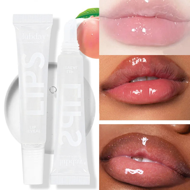 9-Piece Fruit Lip Gloss Set – Mirror Shine & Moisturizing