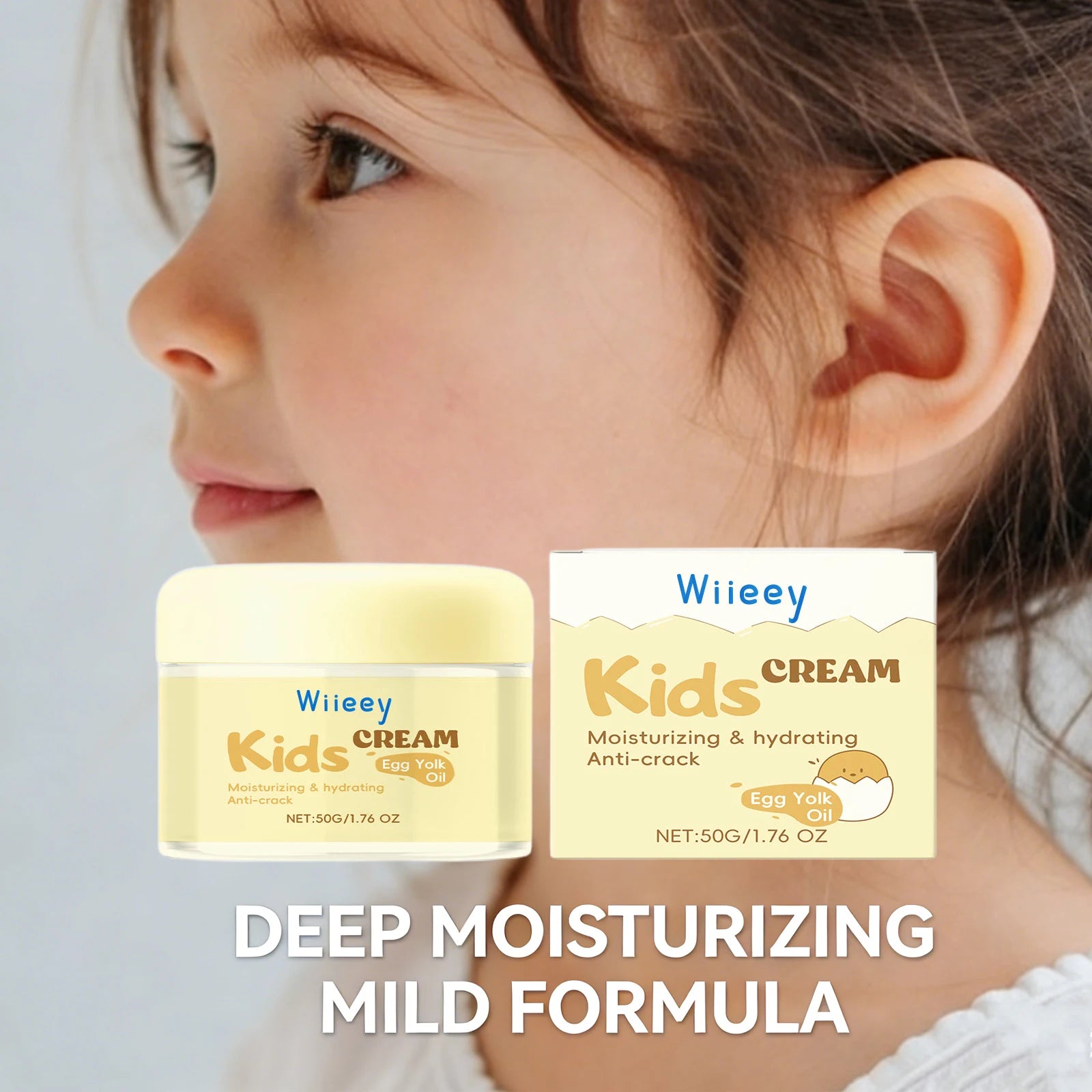 Wiieey Kids Anti-Crack Facial Cream – Deep Moisturizer 50g Baby Moisturizing Cream Oasis Select
