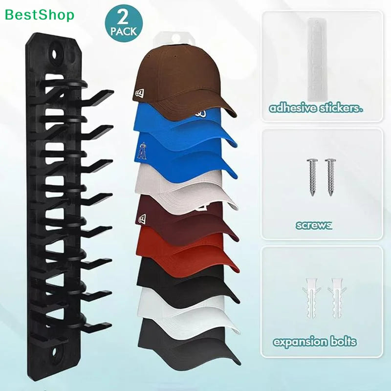 Baseball Cap Rack & Hat Organizer for Door & Closet