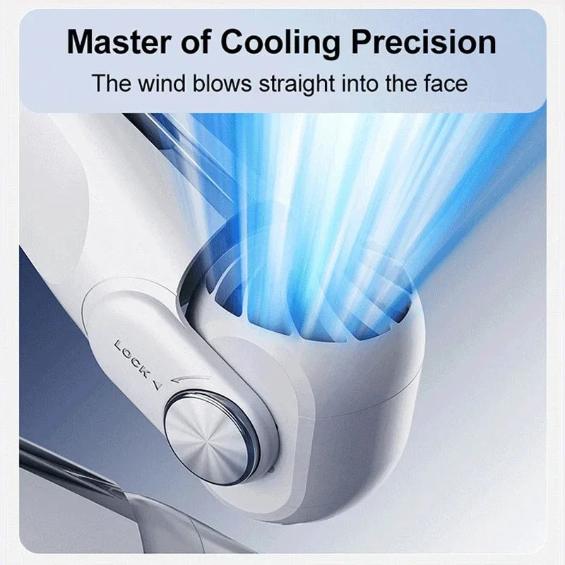 URGGU Bladeless Neck Fan USB Rechargeable Turbine Cooling